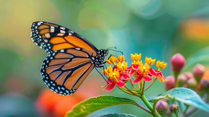 Obraz premium Monarch Butterfly on a Flower