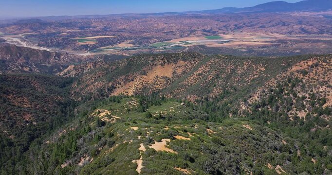 Los Padres Rugged Landscape Aerial Drone