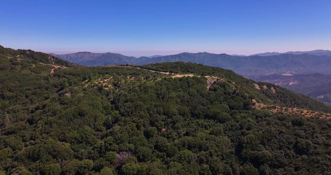 Aerial Matilija Wilderness Los Padres California