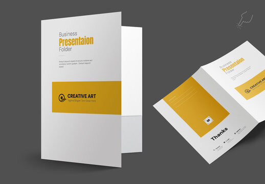 Presentation Folder Layout