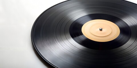 Obraz premium Schallplatte Vinyl Schellack Vinylscheibe Scheibe Platte AI-Created Content