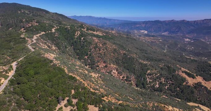 Los Padres and Matilija Wilderness California Aerial Video
