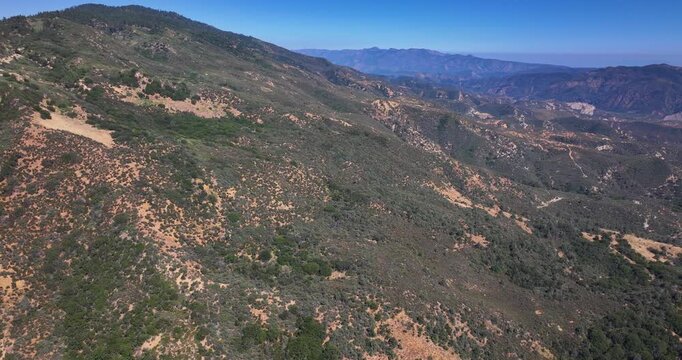 Aerial Drone Los Padres Rugged Terrain