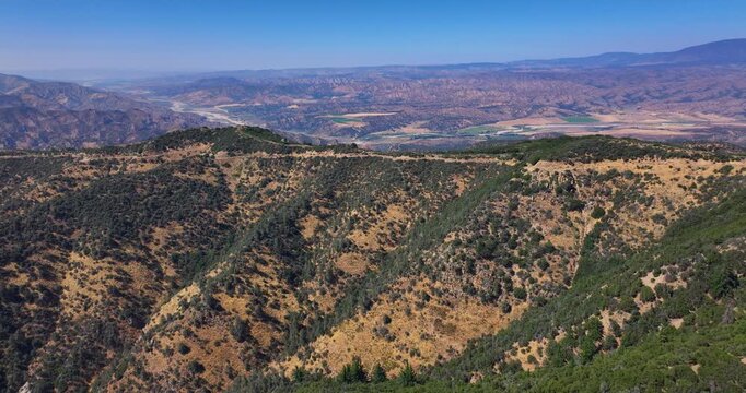 California Reyes Peak Pine Mountain Aerial Video