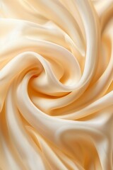 Obraz premium Serene composition showcasing a soft pastel beige cream color, shining like satin silk, creating