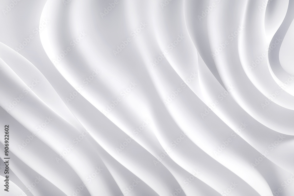Poster abstract geometric texture with intersecting white waves and curved shapes. white background of geom