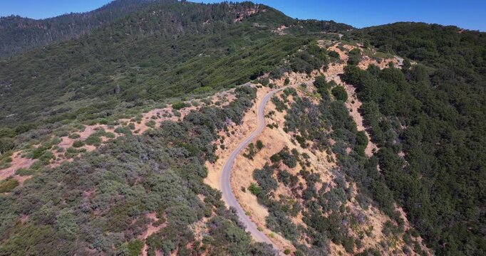Pine Mountain Road Reyes Peak Ojai Aerial Video 