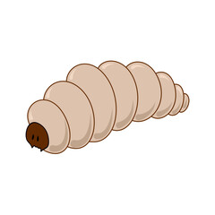 Larva maggot illustration or insect worms