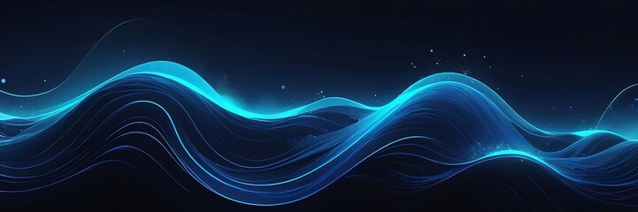 .Beautiful motion waving dots texture with glowing defocused particles