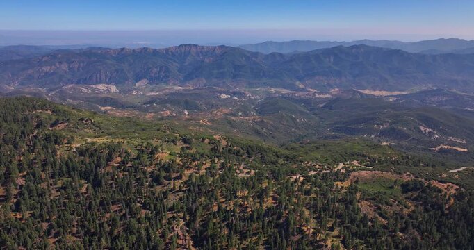 Matilija Wilderness Pine Forests Ojai Aerial Video 