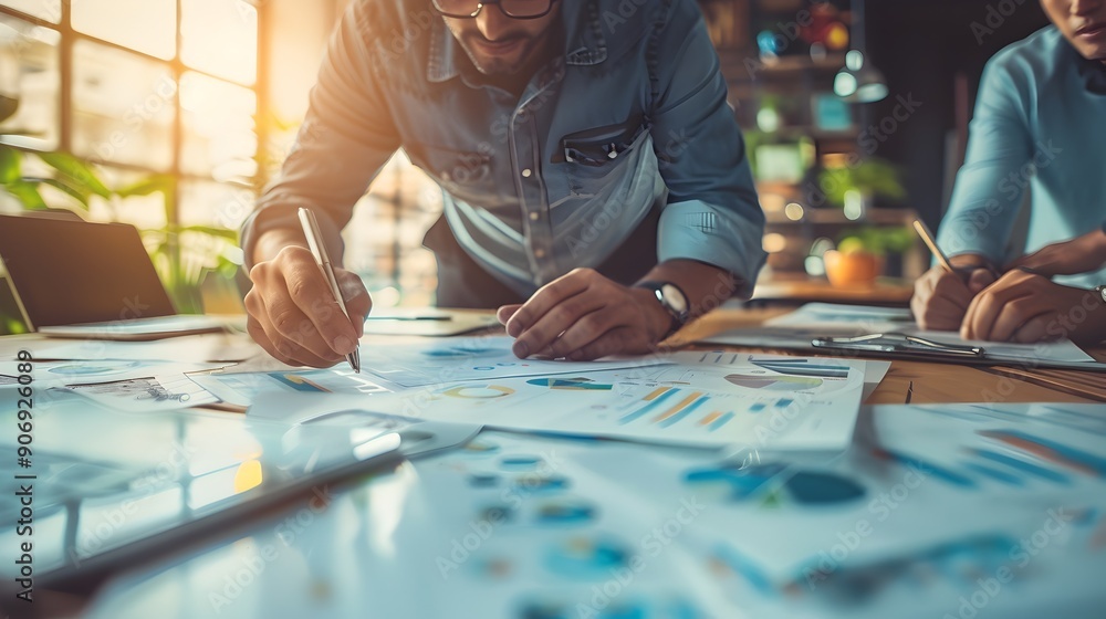 Poster efficient business planning and coordination for successful project execution