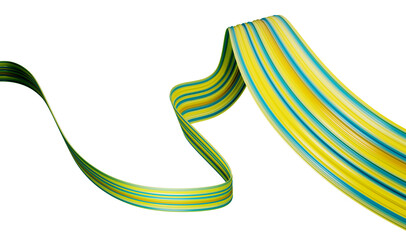 Waving Kazakhstan Flag ribbon. Kazakhstan independence day National day 3d illustration
