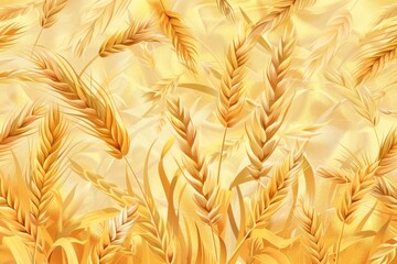 Background with golden wheat cereal texture