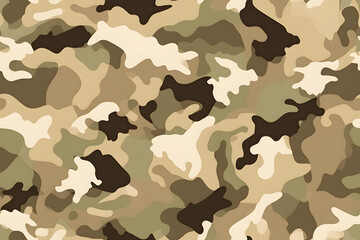 Camouflage seamless pattern, military fabric background texture