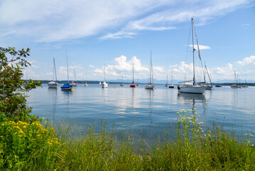 Idylle am Starnberger See in Bayern