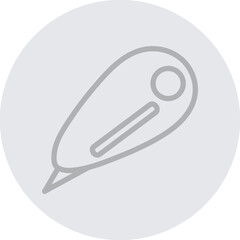 Corrector Vector Line Grey Circle Grey