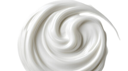 Gel cream smear isolated on white background