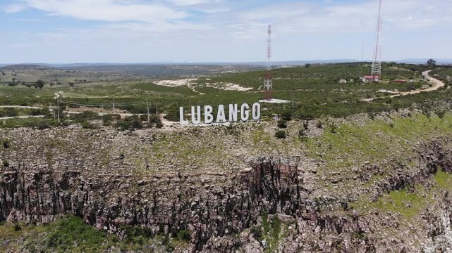 Lubango city in Angola Africa view