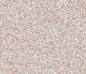 Abstract mosaic shapes geometric background. Geometric elements of varied style and color. Small hexagon shapes. Tileable pattern. Seamless background. Elegant vector illustration.