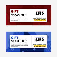Obraz premium Colorful gift voucher horizontal banners