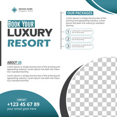Digital marketing agency and fb social media post template