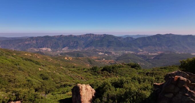 California Ojai Wilderness Forest Aerial Video 