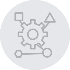 Schema Markup Vector Line Grey Circle Grey