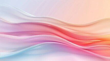 Fototapeta premium A colorful, wavy line with a pink and blue gradient