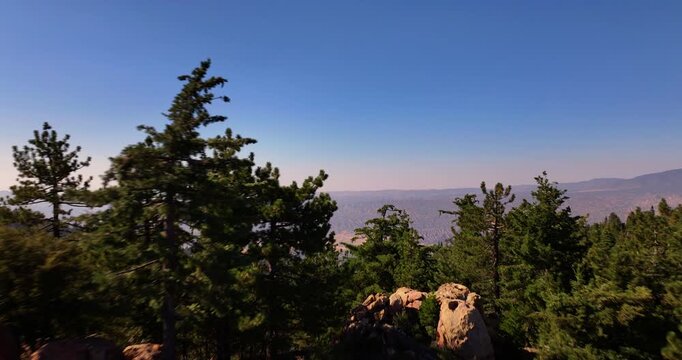Cuyama Valley California Reyes Peak Aerial Video 