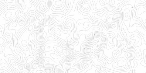 Vector drawing Topography wave line vector grid map. white wave line geography landscape Topo contour map on white background. Geographic mountain relief diagram line wave carve pattern.