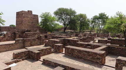 India, Madhya Pradesh, Morena, Ruins of Ancient Survaya ki Garhi, 10th Century Monument, Lord Shiva Temple.