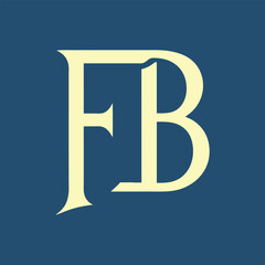 FB letter logo Creative Design.
FB monogram Logo Unique Concept Vector.
FB creative modern flat abstract initials letter logo.