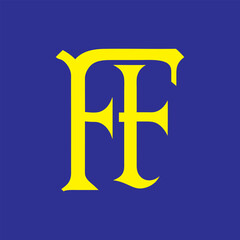 FF letter logo Creative Design.
FF monogram Logo Unique Concept Vector.
FF creative modern flat abstract initials letter logo.