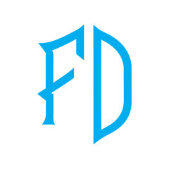 FD letter logo Creative Design.
FD monogram Logo Unique Concept Vector.
FD creative modern flat abstract initials letter logo.


