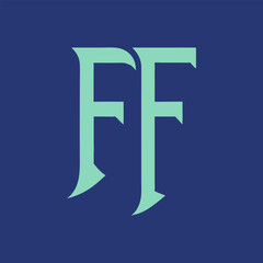 FF letter logo Creative Design.
FF monogram Logo Unique Concept Vector.
FF creative  modern flat abstract initials letter logo.
