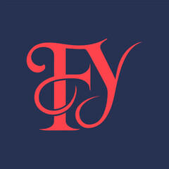 FY letter logo Creative Design.
FY monogram Logo Unique Concept Vector.
FY creative modern flat abstract initials letter logo.

