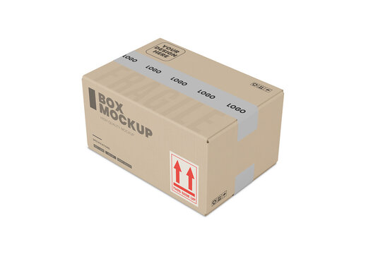 Cardboard Box Mockup