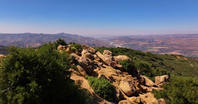 Aerial Drone Cuyama Valley Dick Smith Wilderness California