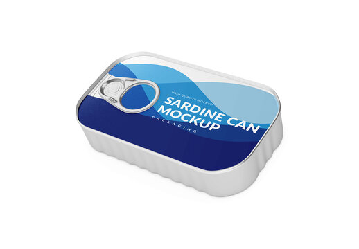 Sardine Can Mockup