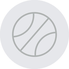 basketball Vector Line Grey Circle Grey