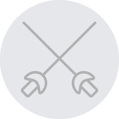 fencing Vector Line Grey Circle Grey