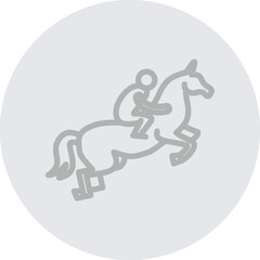 riding Vector Line Grey Circle Grey