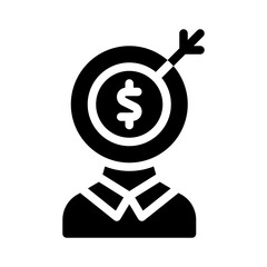 headhunting glyph icon