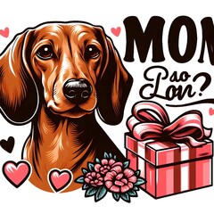 Dachshund Dog Mom Gift Design