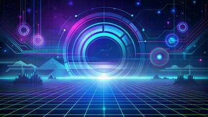 Fototapeta premium futuristic technology background