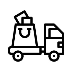 delivery line icon