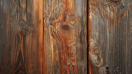 Rustic wooden texture, highlighting the natural grains, knots