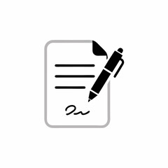 A notepad sign with pen vector illustration, isolated white background (1)