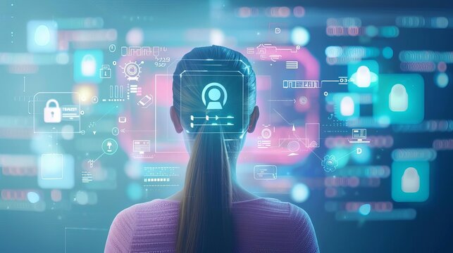 Illustration of a user accessing applications with least privilege principles, Zero Trust Network Access, minimal access rights