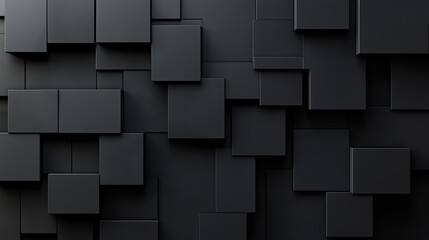 抽象的な黒の3Dの背景。キューブ